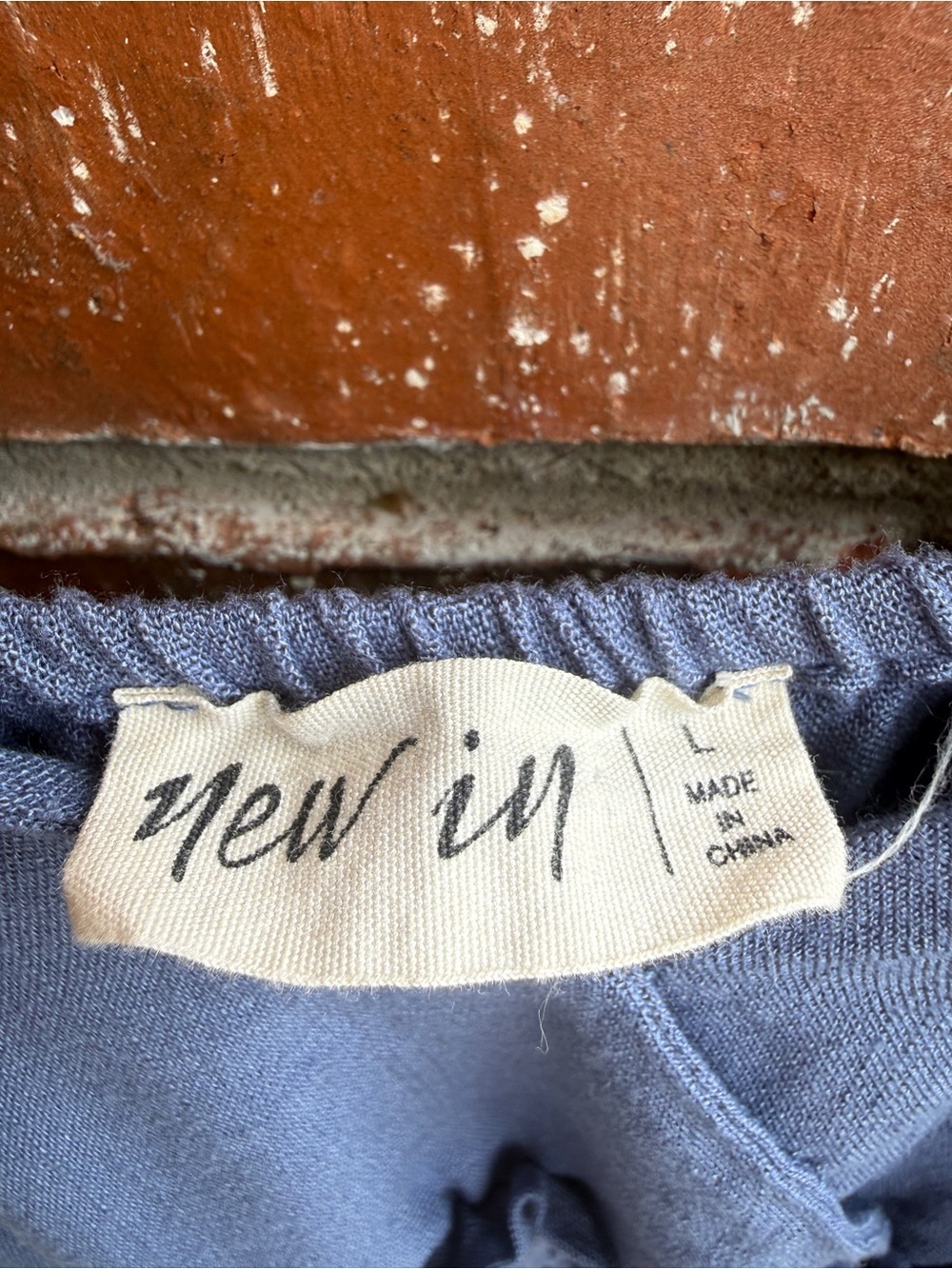 New In Slate Blue Wide Leg Jumper with Ruffles - Picture 7 of 7